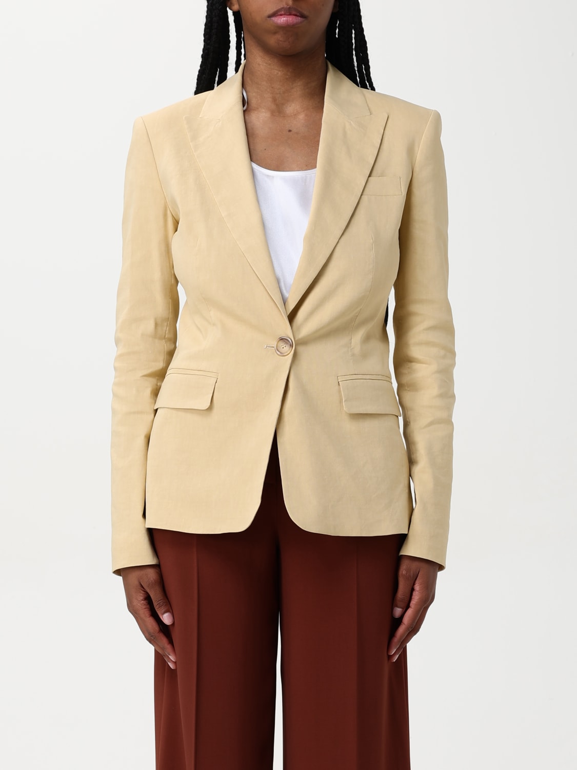 アウターその他 PINKO Woman Blazer Yellow 104818A0IM C23 PINKO: Blazer woman - Yellow | Pinko blazer 104818A0IM