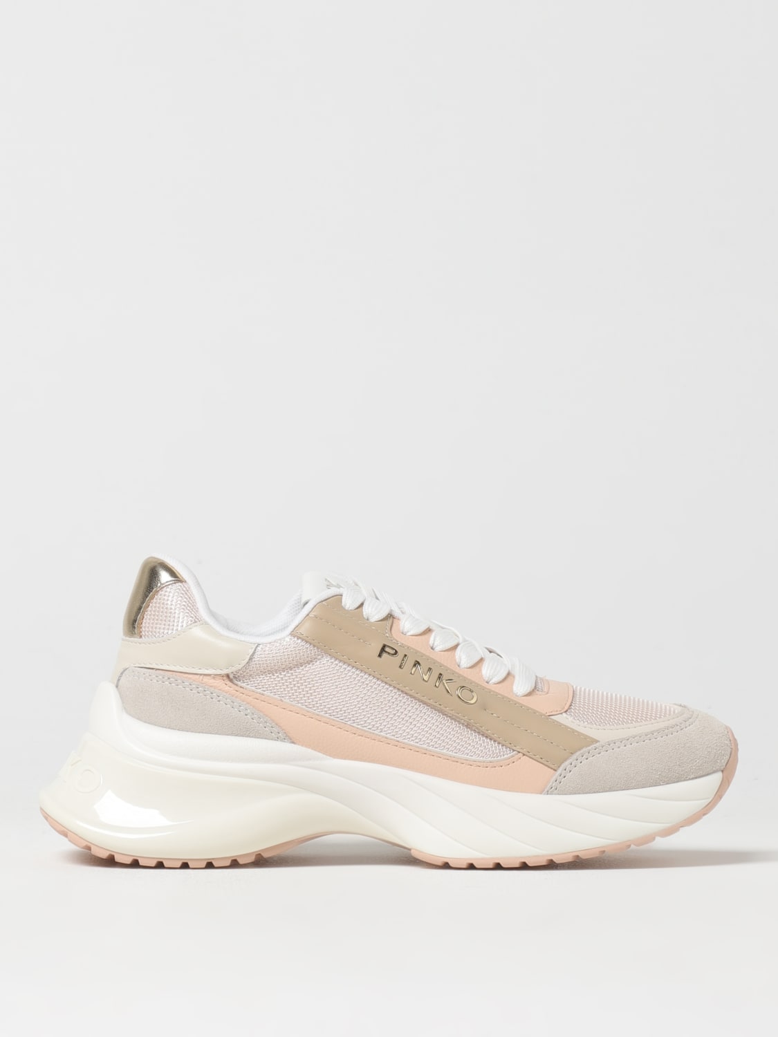 PINKO SNEAKERS: Shoes woman Pinko, Nude - Img 1