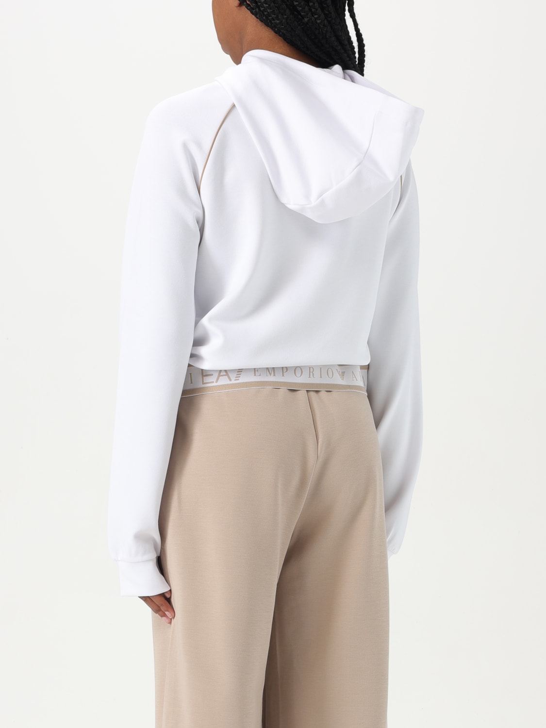 EA7 SWEATSHIRT: Sweatshirt woman Ea7, White - Img 2