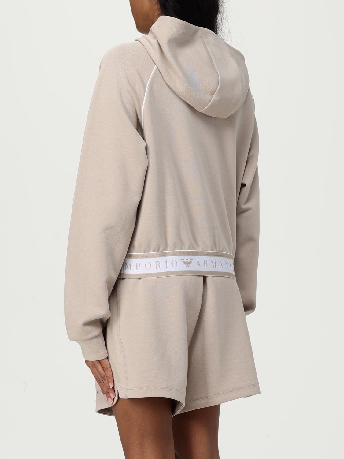 EA7 SWEATSHIRT: Sweatshirt woman Ea7, Beige - Img 3
