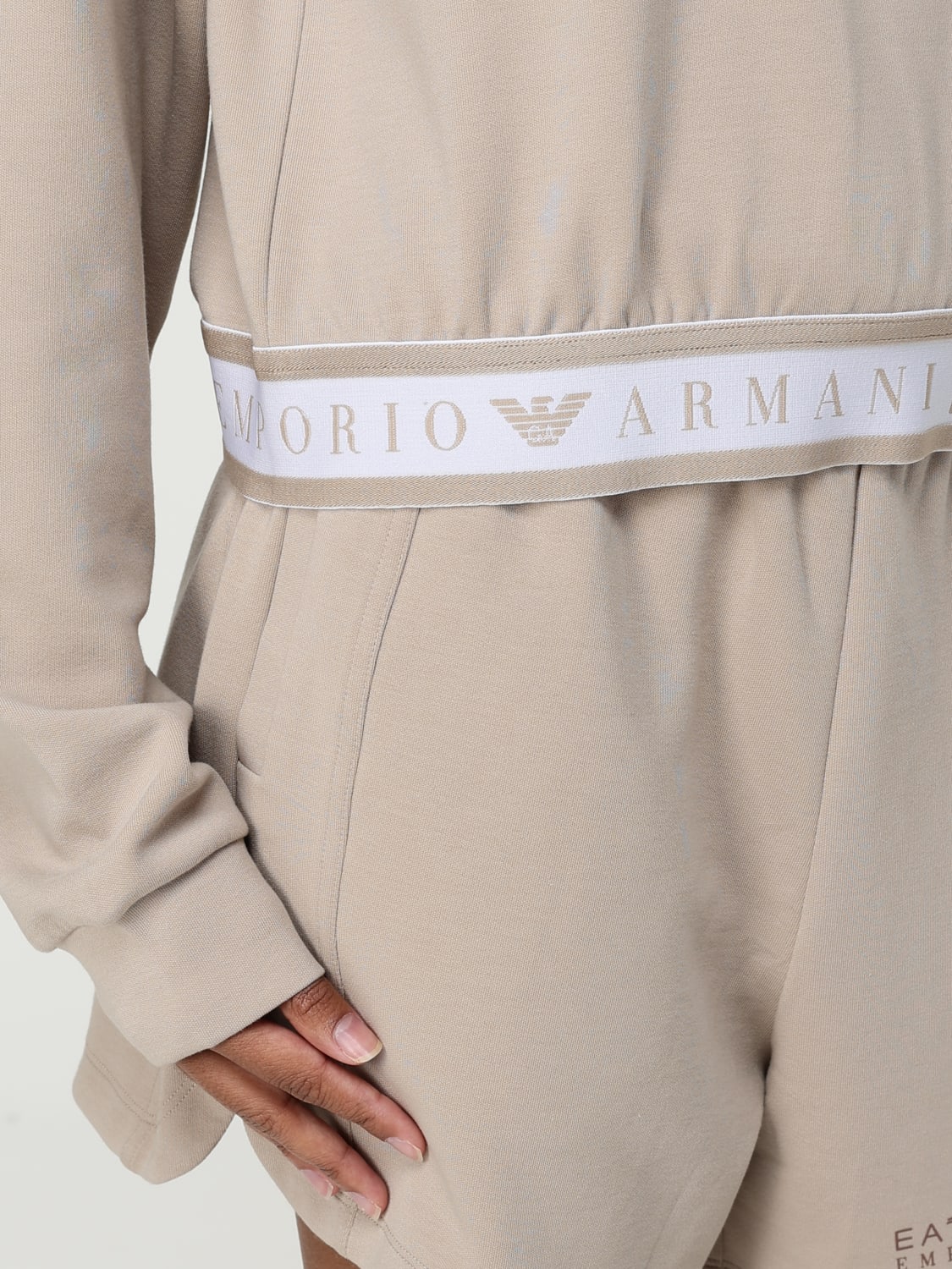 EA7 SWEATSHIRT: Sweatshirt woman Ea7, Beige - Img 4