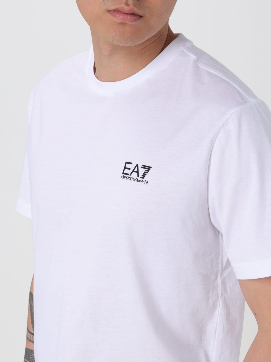 EA7 T-SHIRT: T-shirt men Ea7, White - Img 3