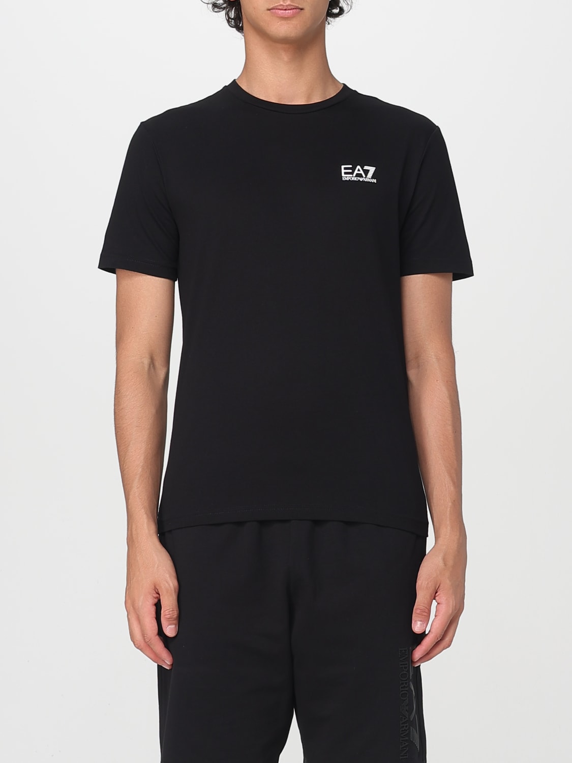 EA7 T恤: T恤 男士 Ea7, 黑色 - Img 1