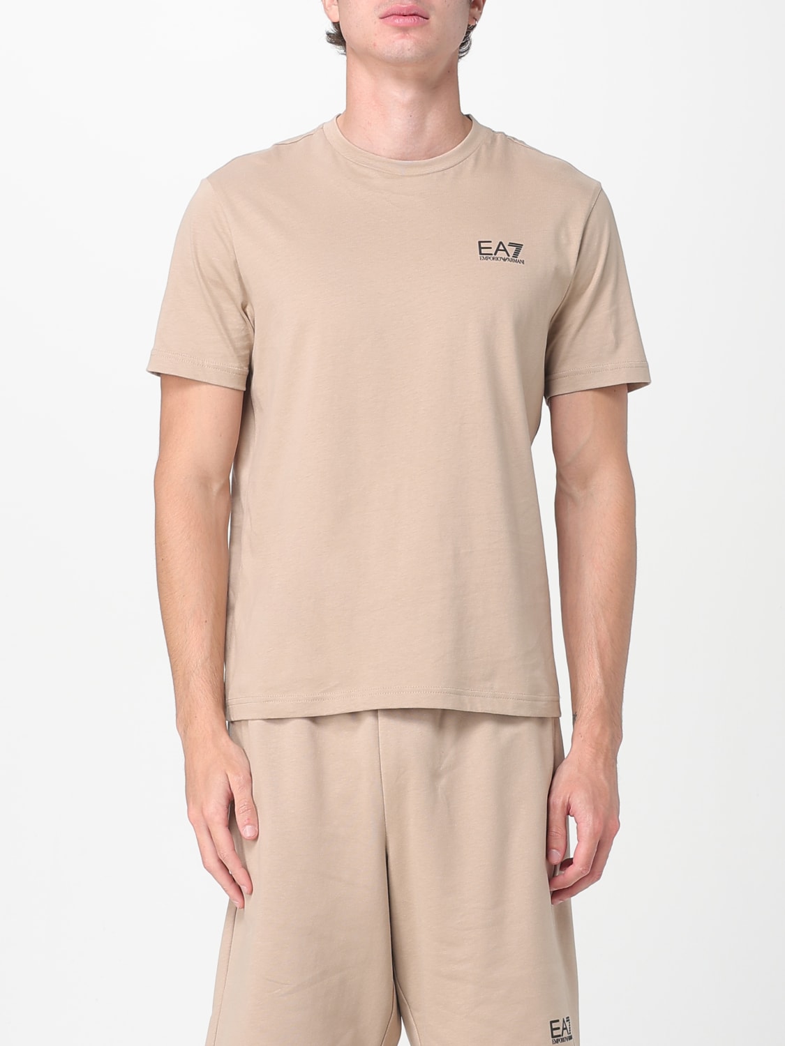 EA7 T-SHIRT: T-shirt men Ea7, Beige - Img 1