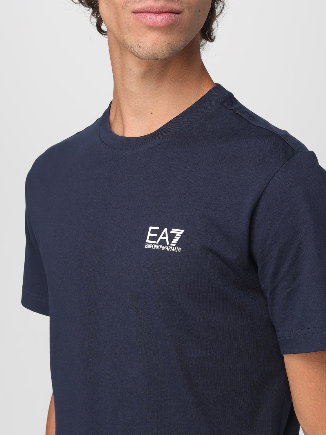 EA7 T-SHIRT: T-shirt men Ea7, Blue 1 - Img 3