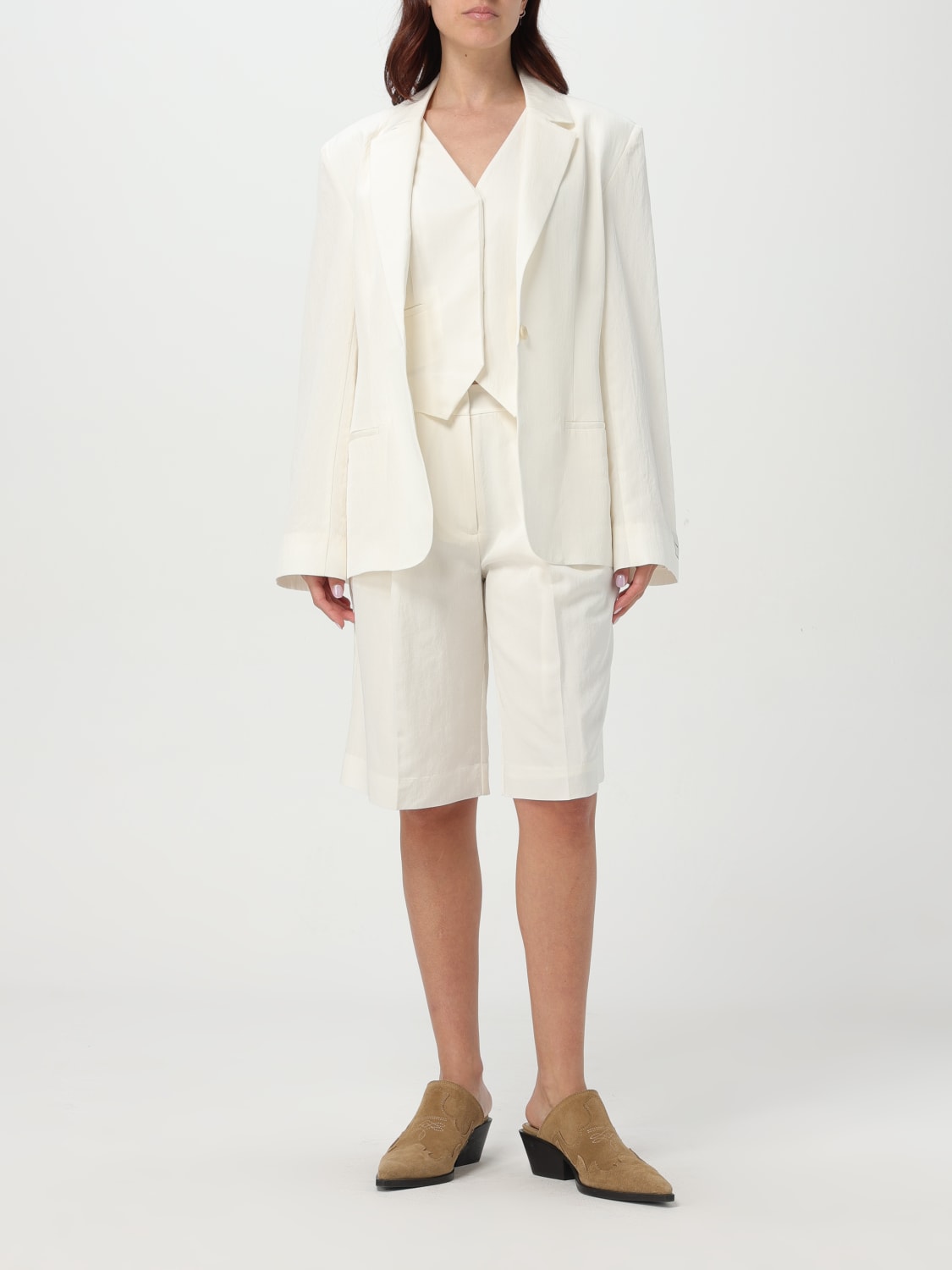 アウターその他   Woman Blazer White K20K208356 YAS CALVIN KLEIN: women's blazer - White | Calvin Klein blazer