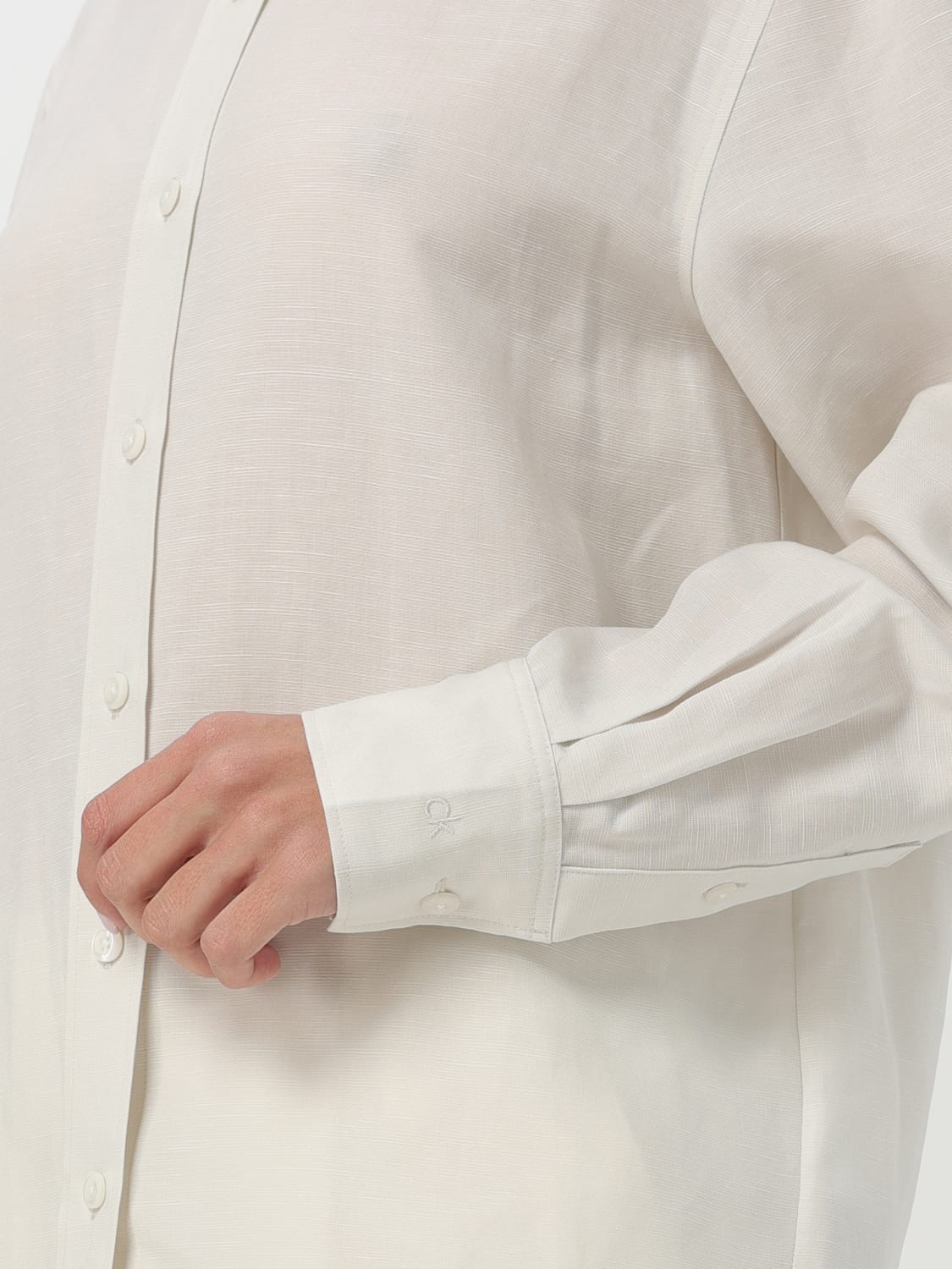 CALVIN KLEIN SHIRT: Shirt woman Calvin Klein, White - Img 3