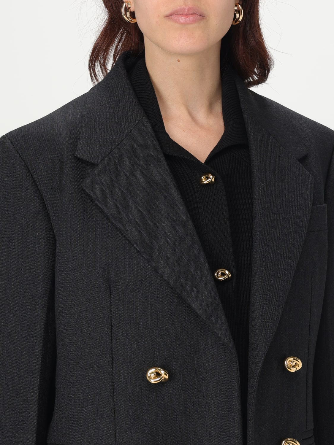 BOTTEGA VENETA: women's blazer - Black | Bottega Veneta