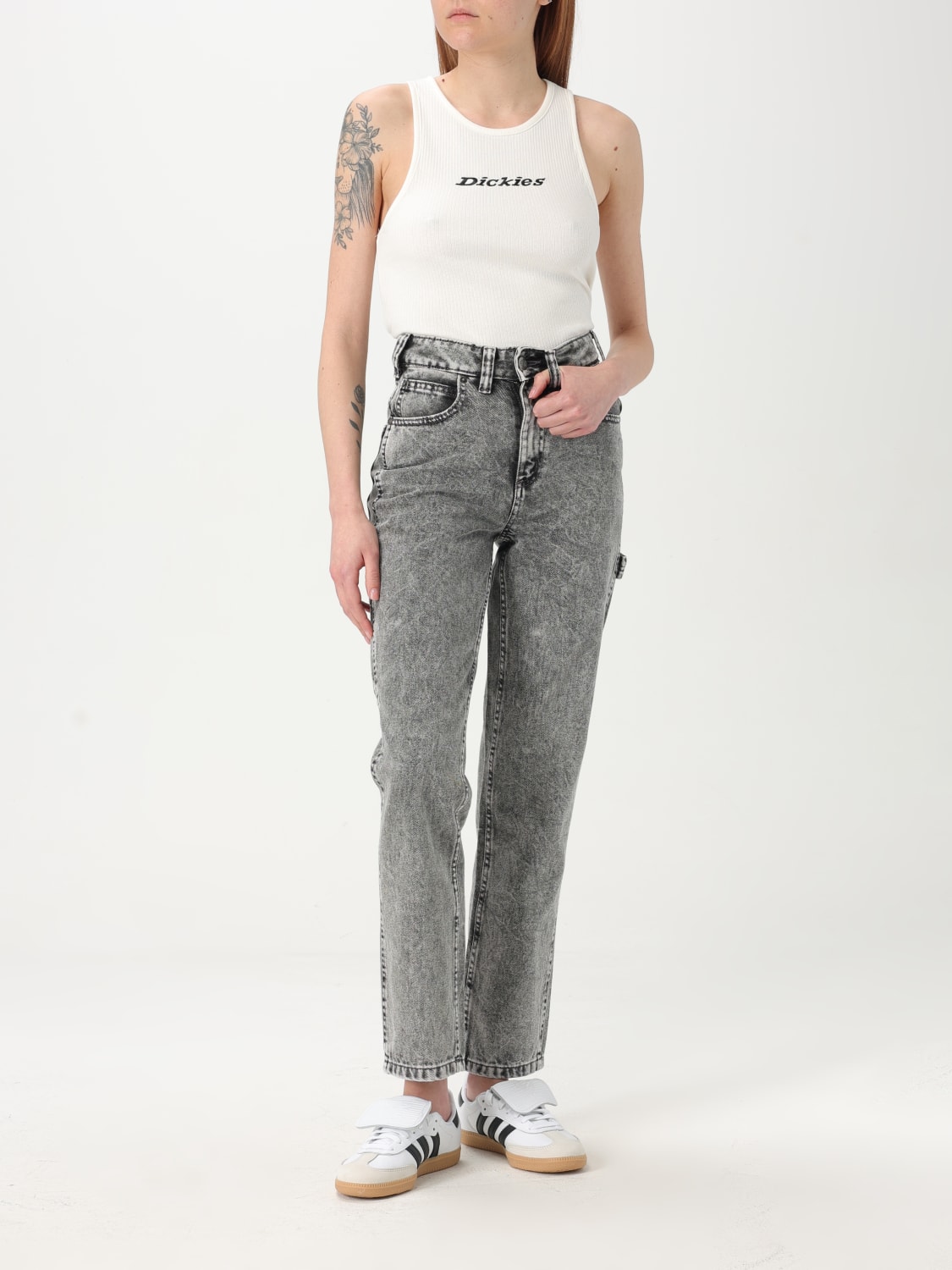 DICKIES JEANS: Jeans femme Dickies, Gris - Img 2