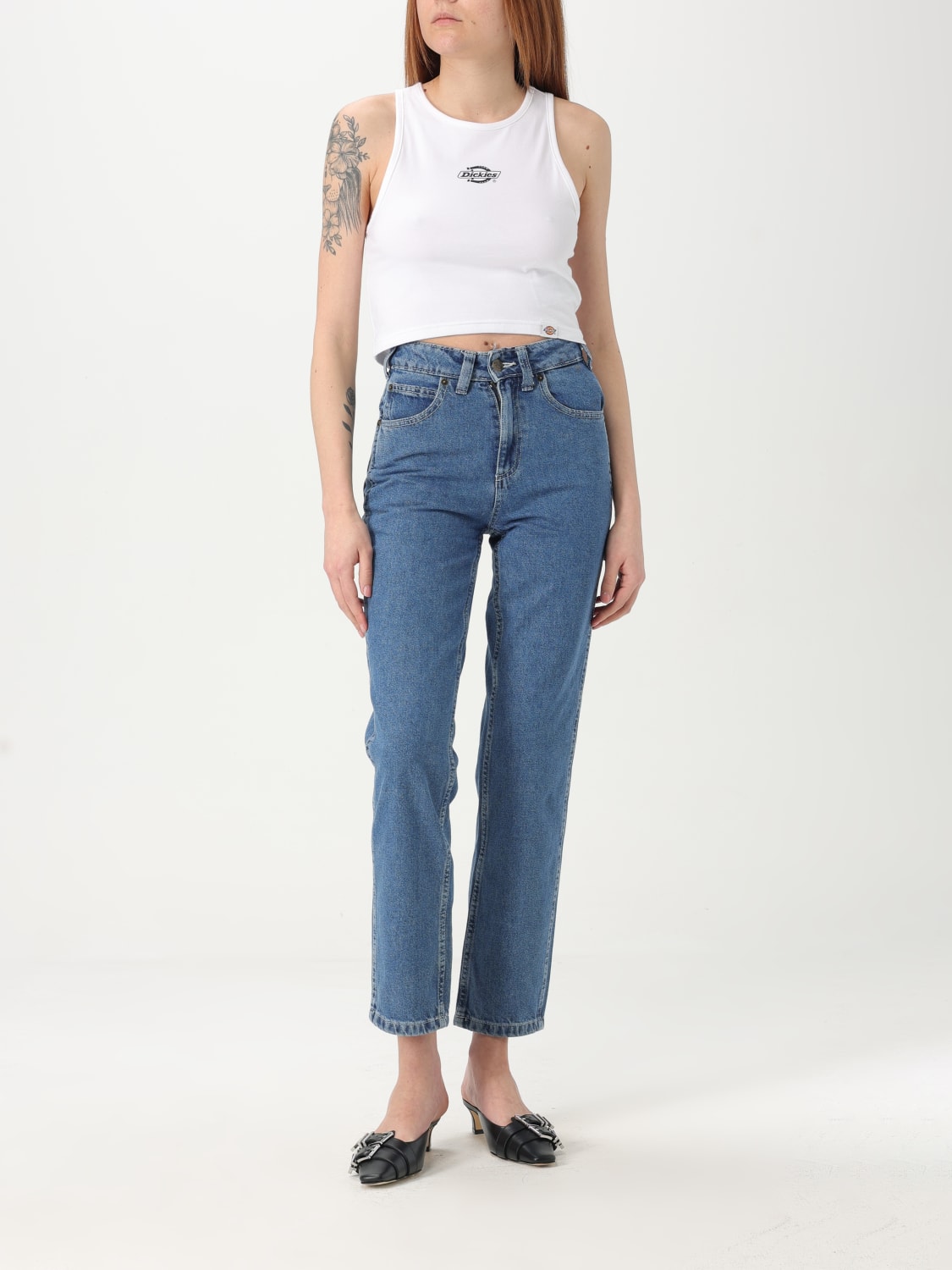 DICKIES TOP: Camiseta mujer Dickies, Blanco - Img 2