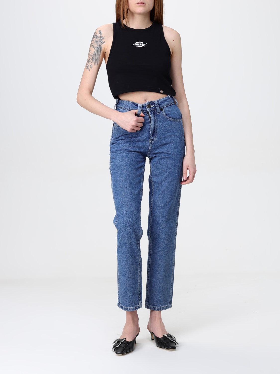 DICKIES TOP: Dickies cotton tank top, Black - Img 2