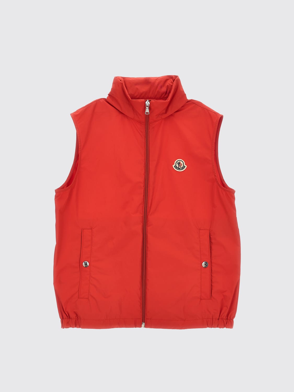 MONCLER WAISTCOAT: Sweater kids Moncler, Red - Img 1