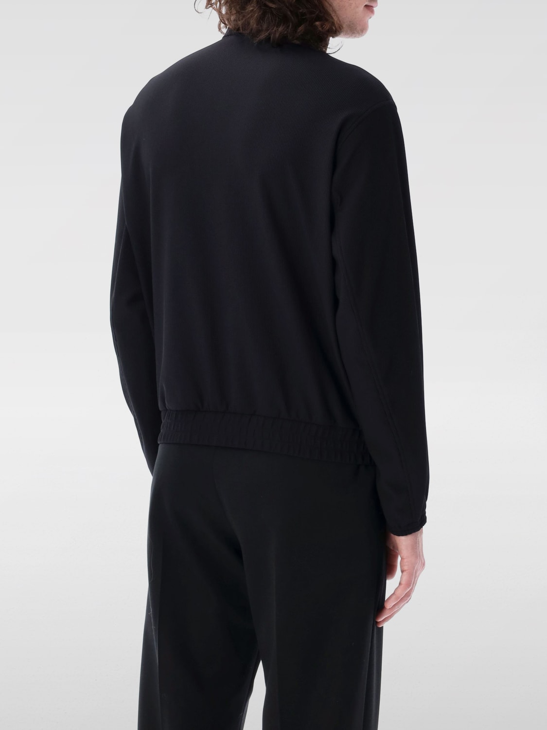 EMPORIO ARMANI GIACCA: Giubbotto Emporio Armani in jersey stretch , Nero - Img 2