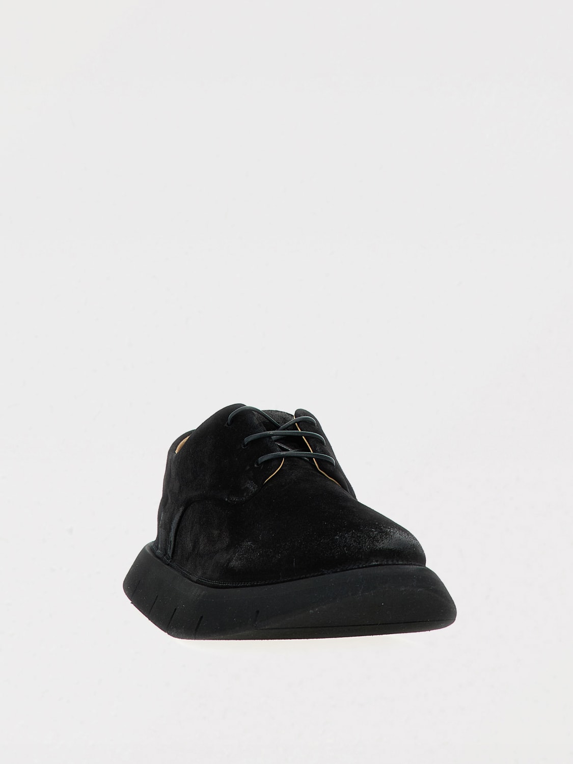 スニーカー MARSELL Men Sneakers MM4501P011666 Black Men's Black Leather Slip On Shoes Cassapelle - Marsèll