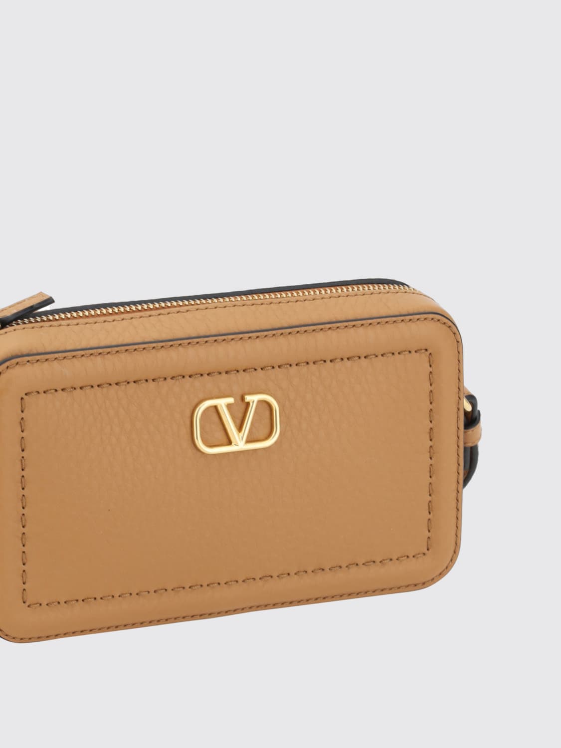 VALENTINO GARAVANI: Shoulder bag woman - Brown | Valentino