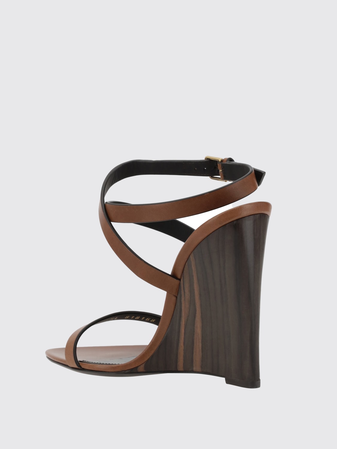 SAINT LAURENT HEELED SANDAL: Shoes woman Saint Laurent, Burnt - Img 3