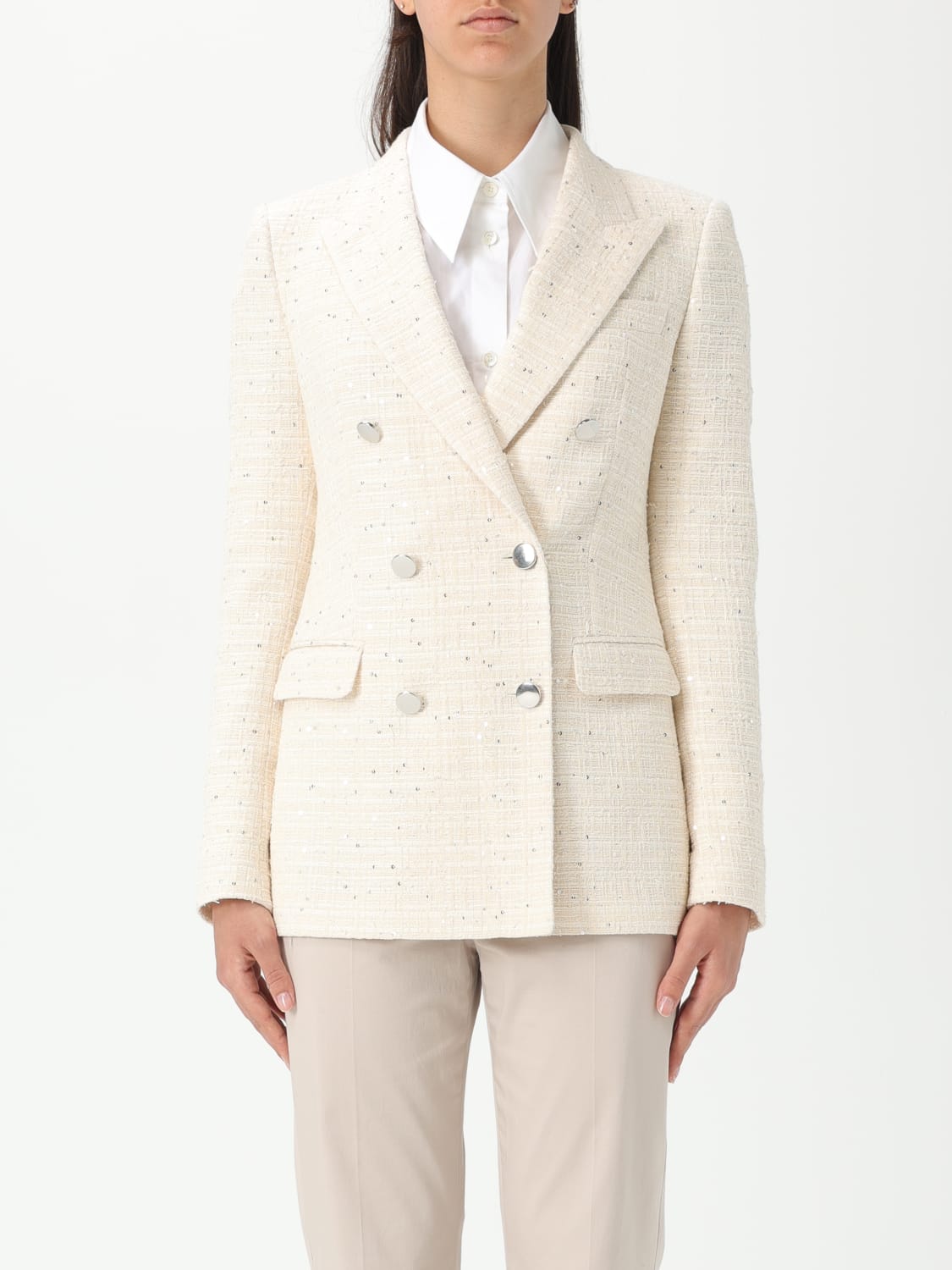 TAGLIATORE JACKET: Blazer woman Tagliatore, White - Img 1