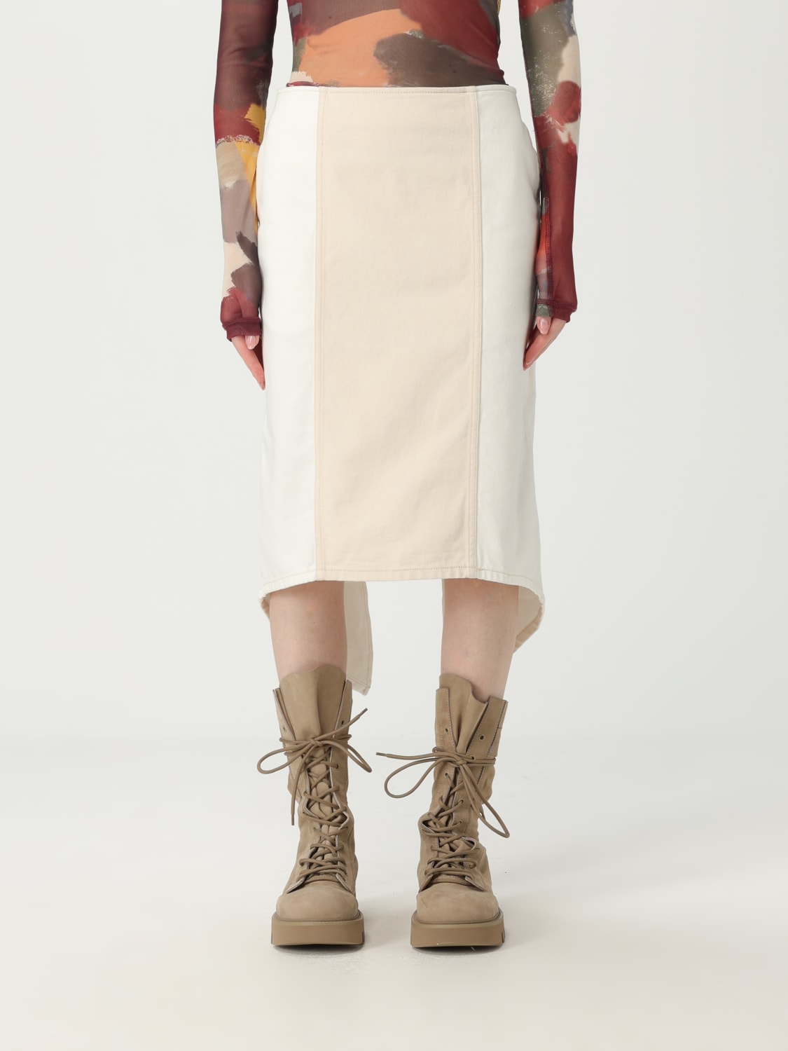 JW ANDERSON FALDA: Falda mujer Jw Anderson, Blanco - Img 1