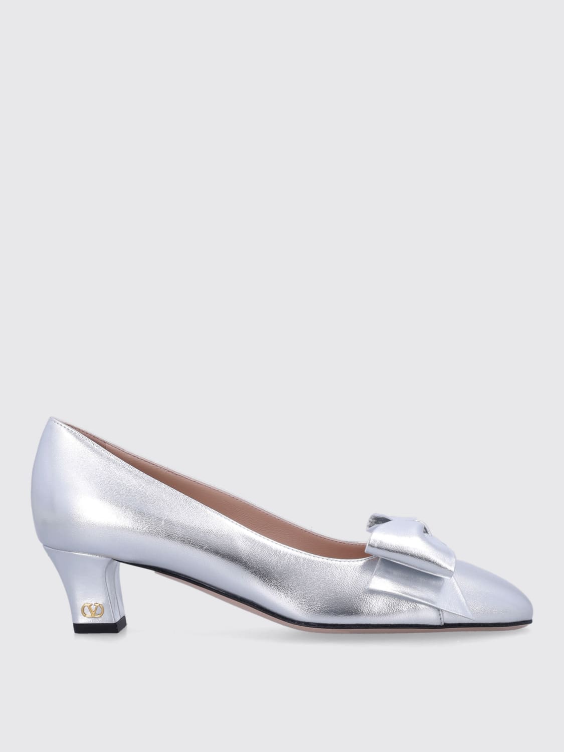 VALENTINO GARAVANI PUMP: Flat shoes woman Valentino Garavani, Silver - Img 1