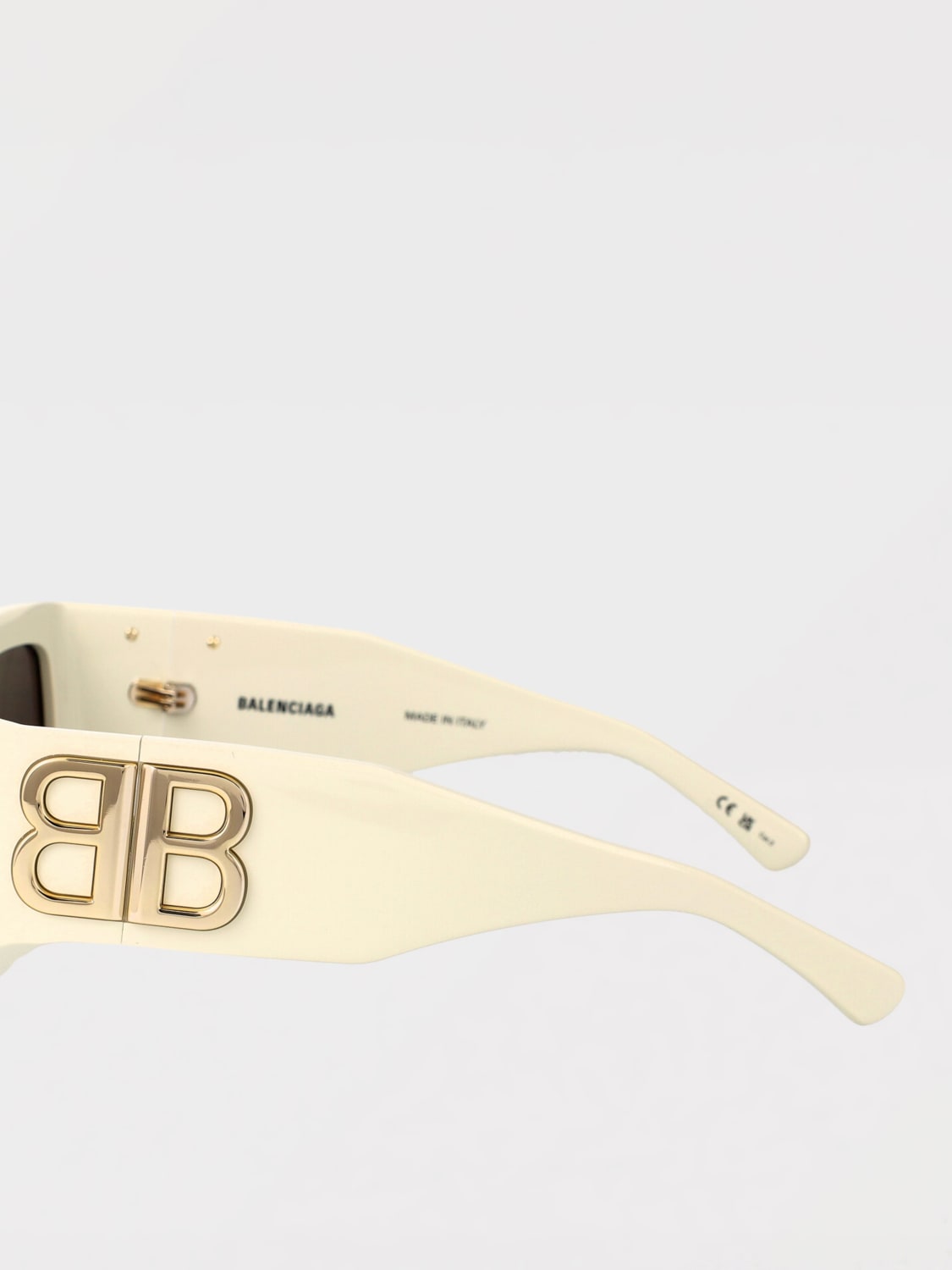 BALENCIAGA: Sunglasses woman - Ivory | Balenciaga sunglasses