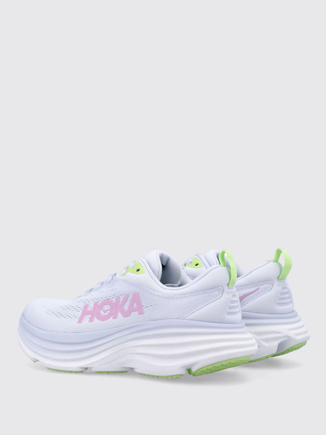 HOKA SNEAKERS: Sneakers Bondi 8 Hoka in mesh riciclato , Ghiaccio - Img 3