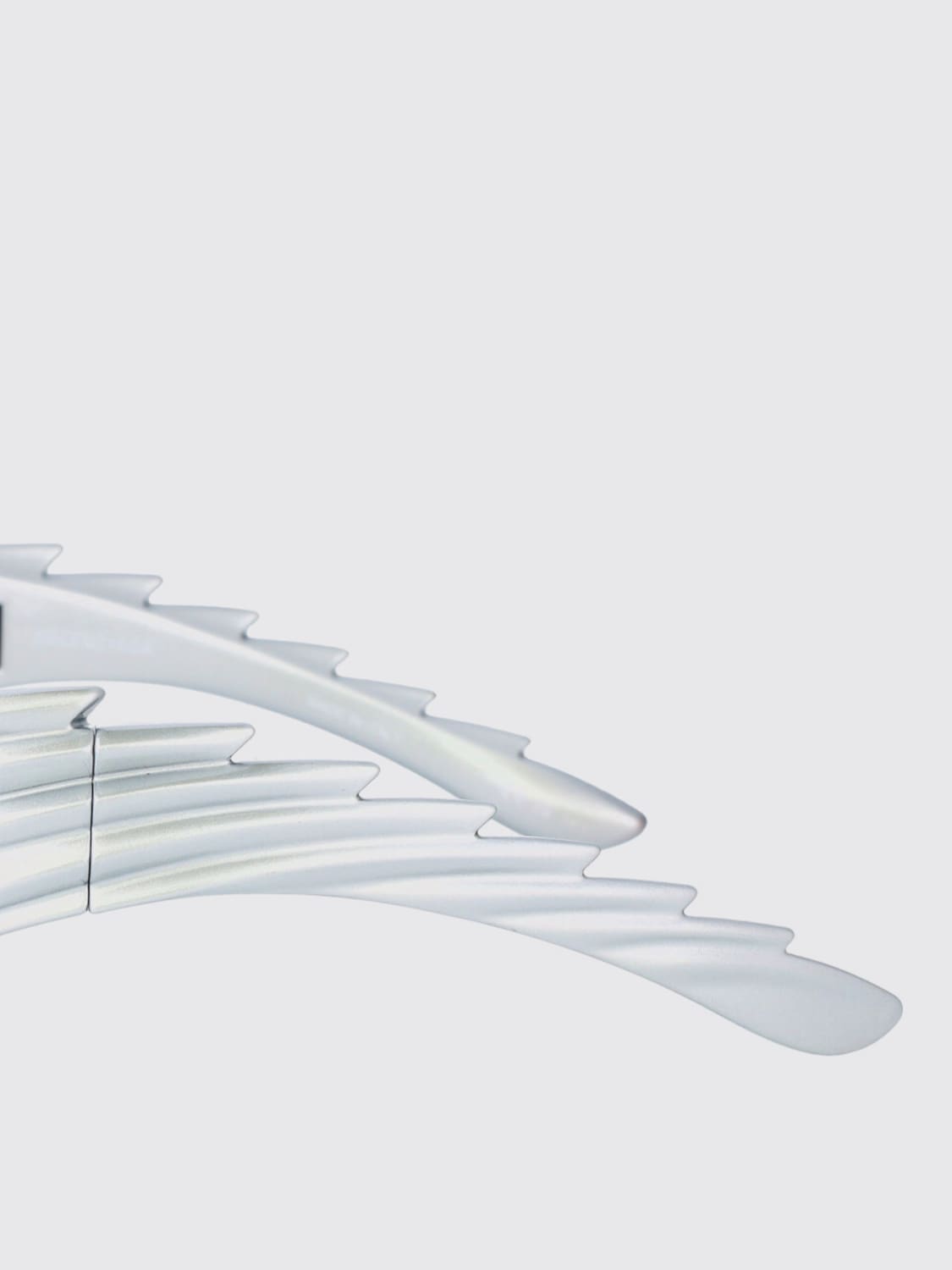 BALENCIAGA OCCHIALI DA SOLE: Occhiali da sole BB0255S Spike Balenciaga in acetato, Silver - Img 4