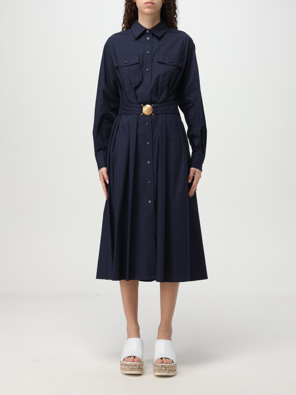 ワンピース LAUREN RALPH LAUREN Woman Dress Blue 250957121 001 LAUREN RALPH LAUREN: Dress woman - Blue | Lauren Ralph