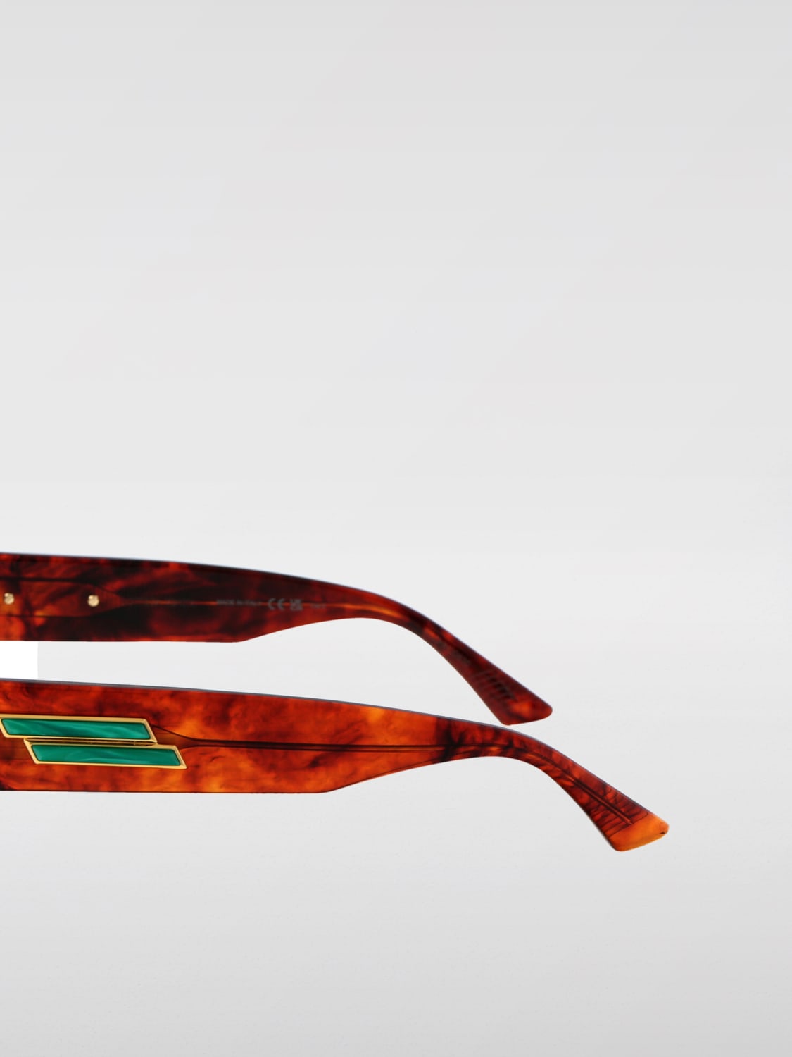 BOTTEGA VENETA OCCHIALI DA SOLE: Occhiali da sole in acetato Bottega Veneta, Marrone - Img 3