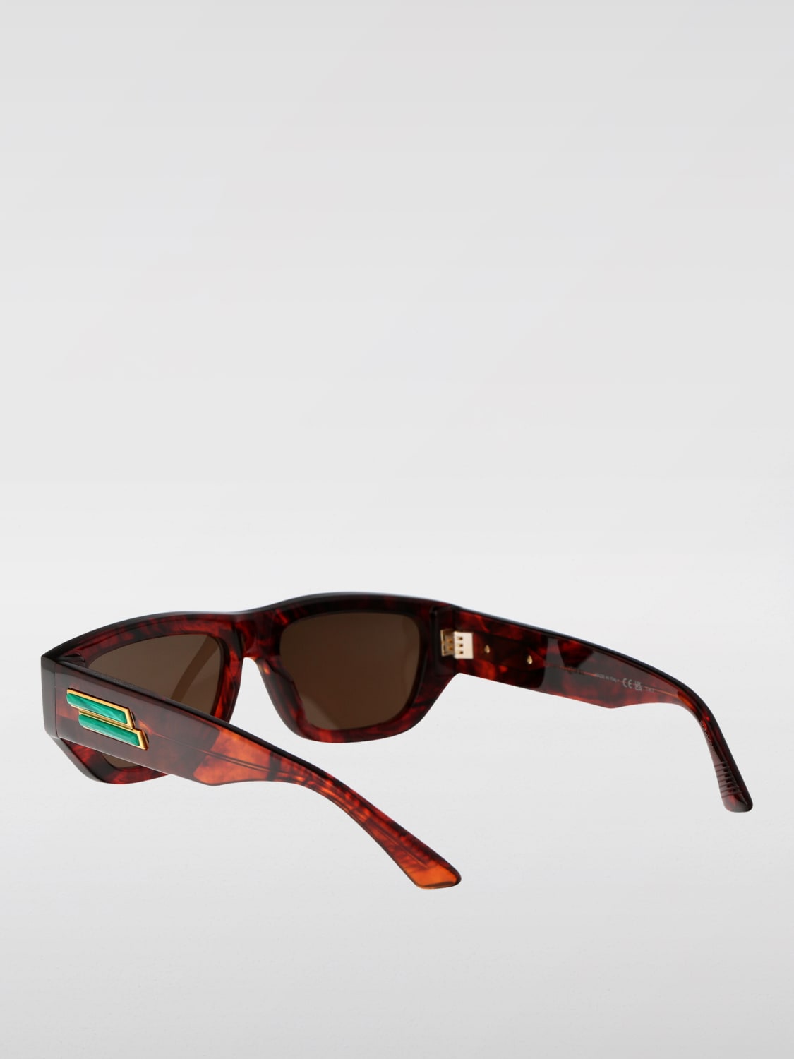 BOTTEGA VENETA OCCHIALI DA SOLE: Occhiali da sole in acetato Bottega Veneta, Marrone - Img 4