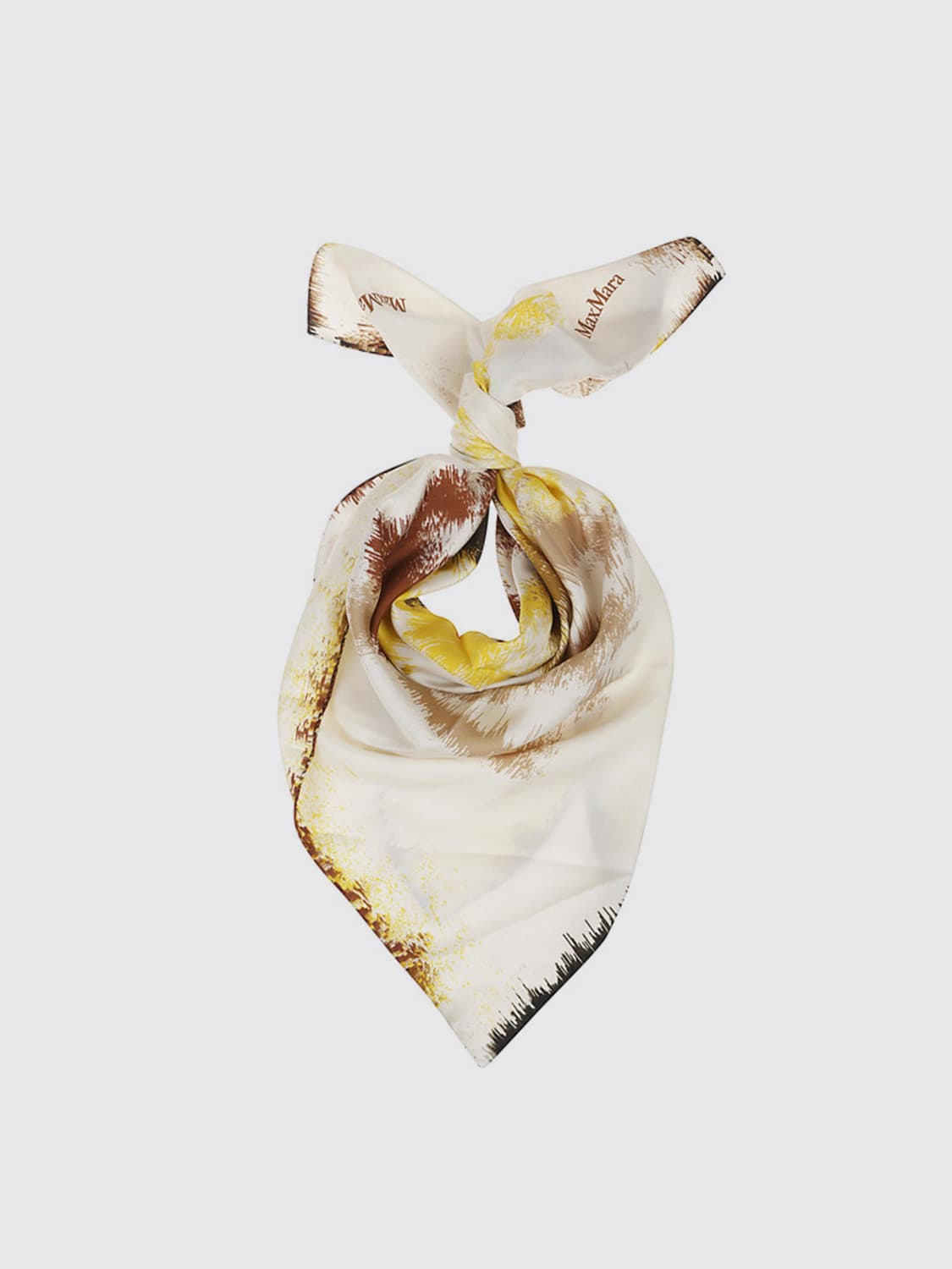 MAX MARA FOULARD: Foulard Max Mara in seta con monogram stampato , Fa02 - Img 1