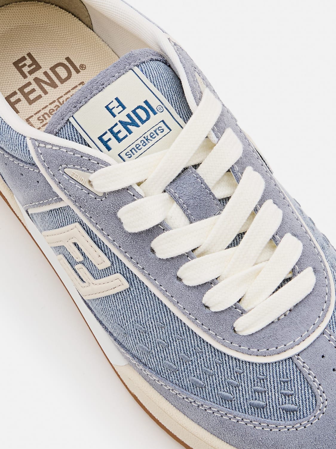 スニーカー FENDI Woman Sneakers Gnawed Blue 8E8670ASB3 F1SV1 FENDI: Sneakers woman - Gnawed Blue | Fendi sneakers