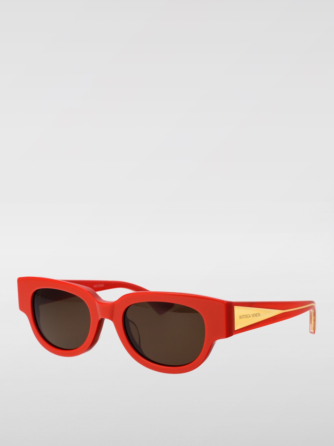 BOTTEGA VENETA: Lunettes de soleil femme Orange Lunettes De