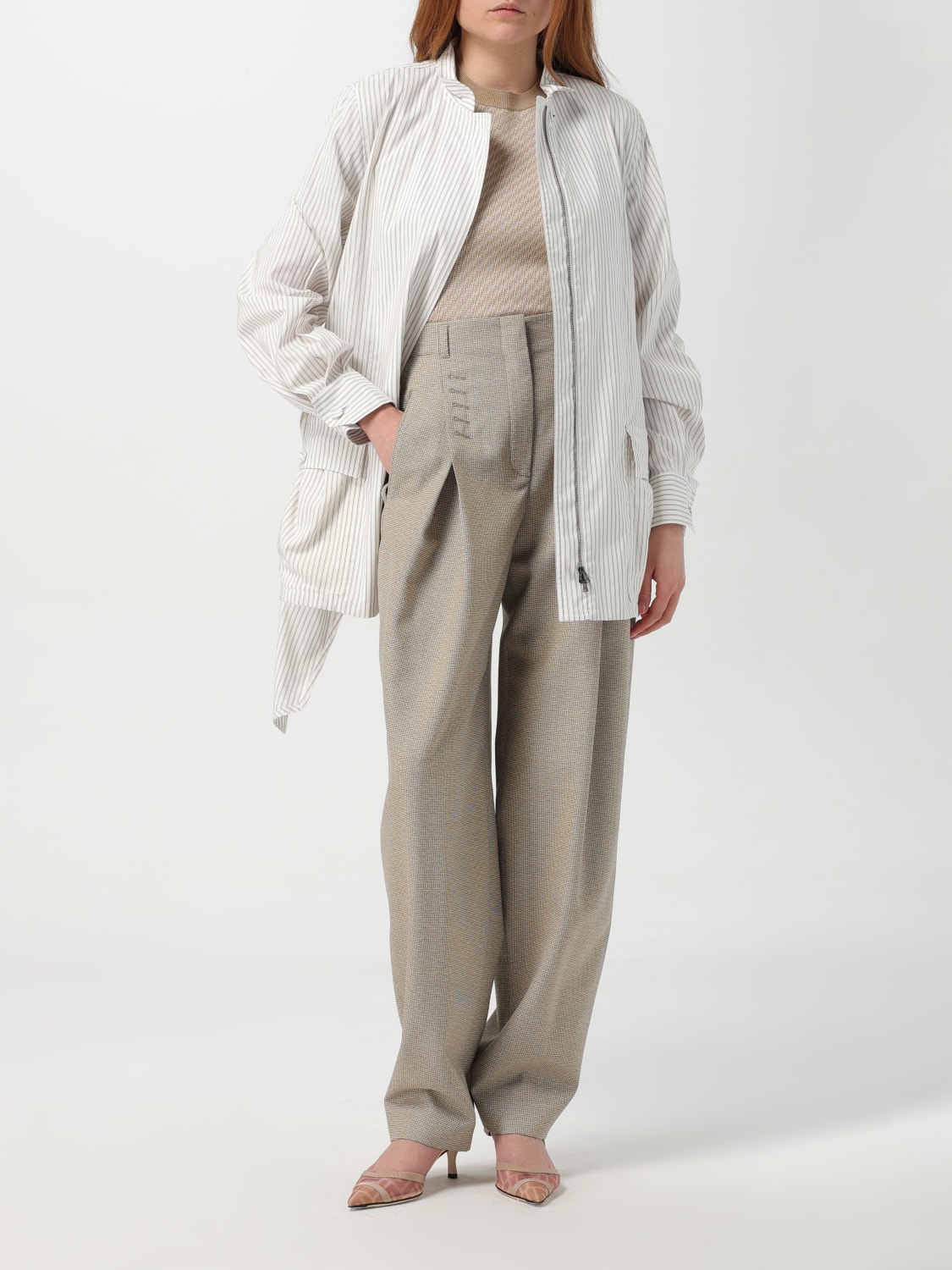 FENDI CHAQUETA: Americana mujer Fendi, Blanco - Img 2