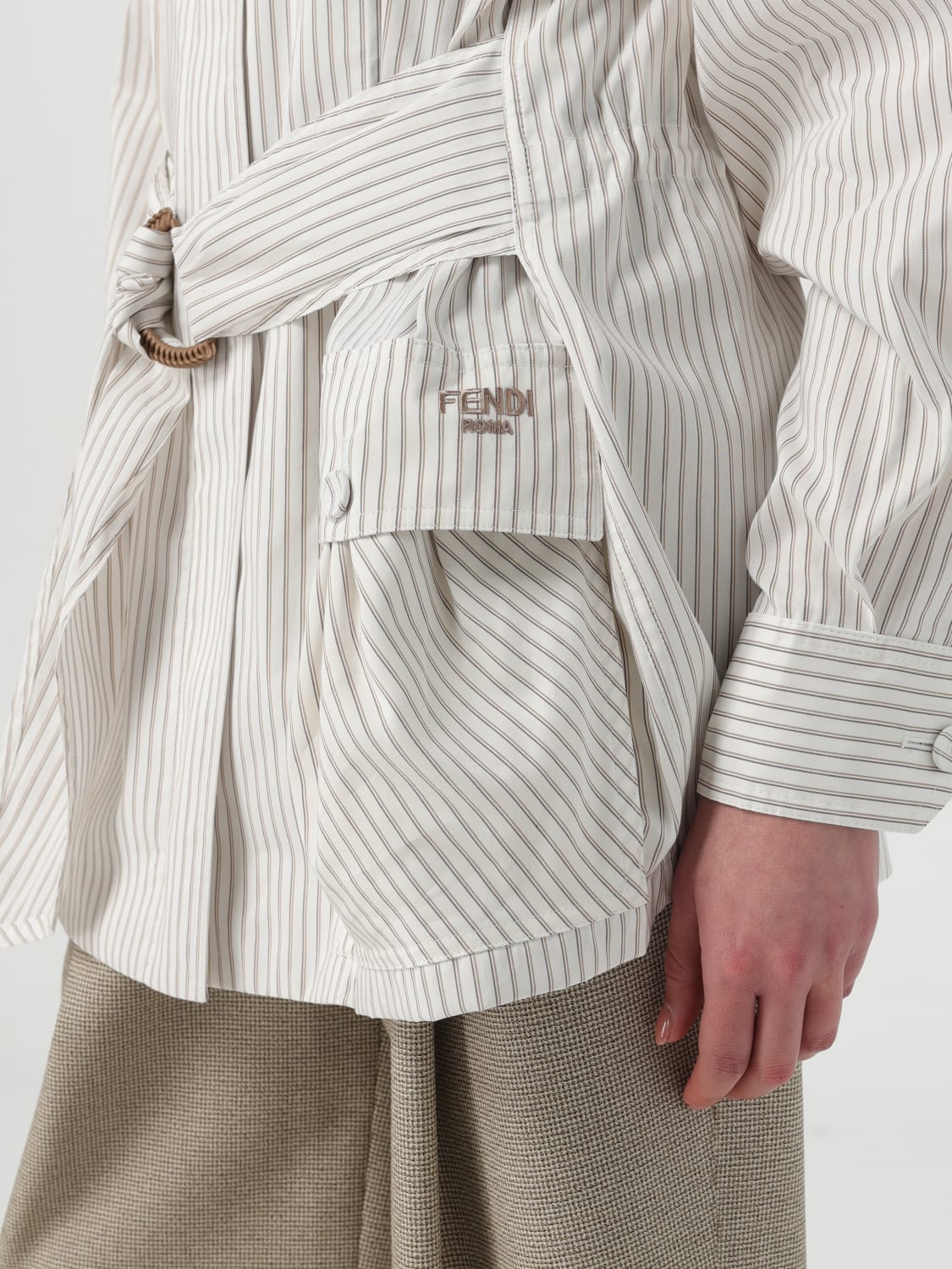 FENDI CHAQUETA: Americana mujer Fendi, Blanco - Img 5