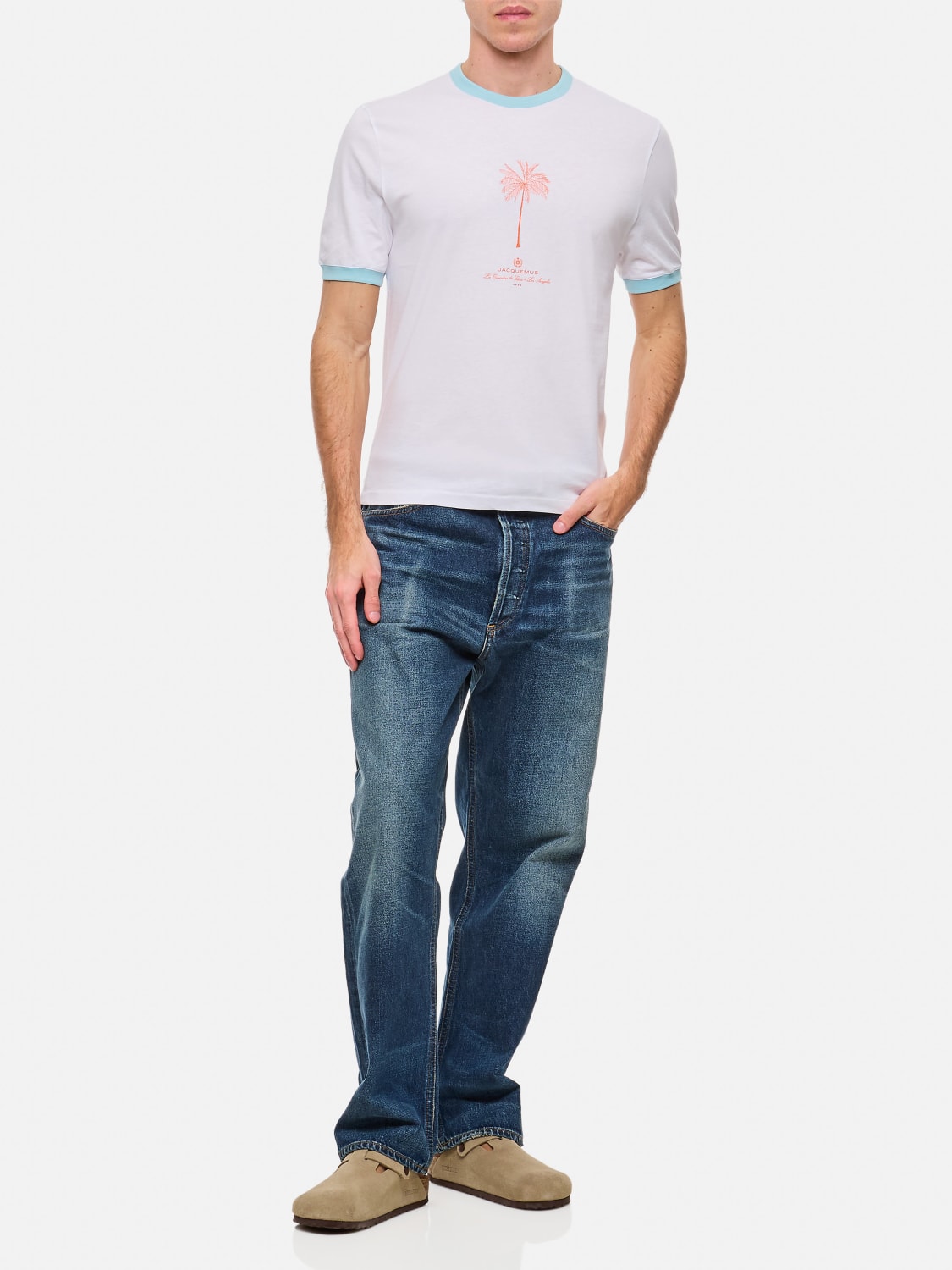 Tシャツ・カットソー JACQUEMUS Men T-shirt White 255JS2812463 1JA JACQUEMUS: T-shirt men - White | Jacquemus t-shirt