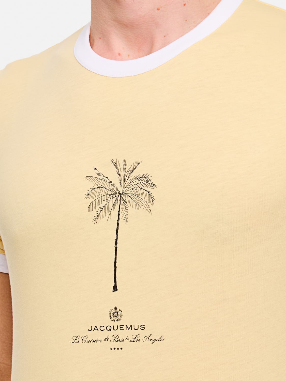 Tシャツ・カットソー JACQUEMUS Men T-shirt Yellow 255JS2812463 1IZ JACQUEMUS: T-shirt men - Yellow | Jacquemus t-shirt
