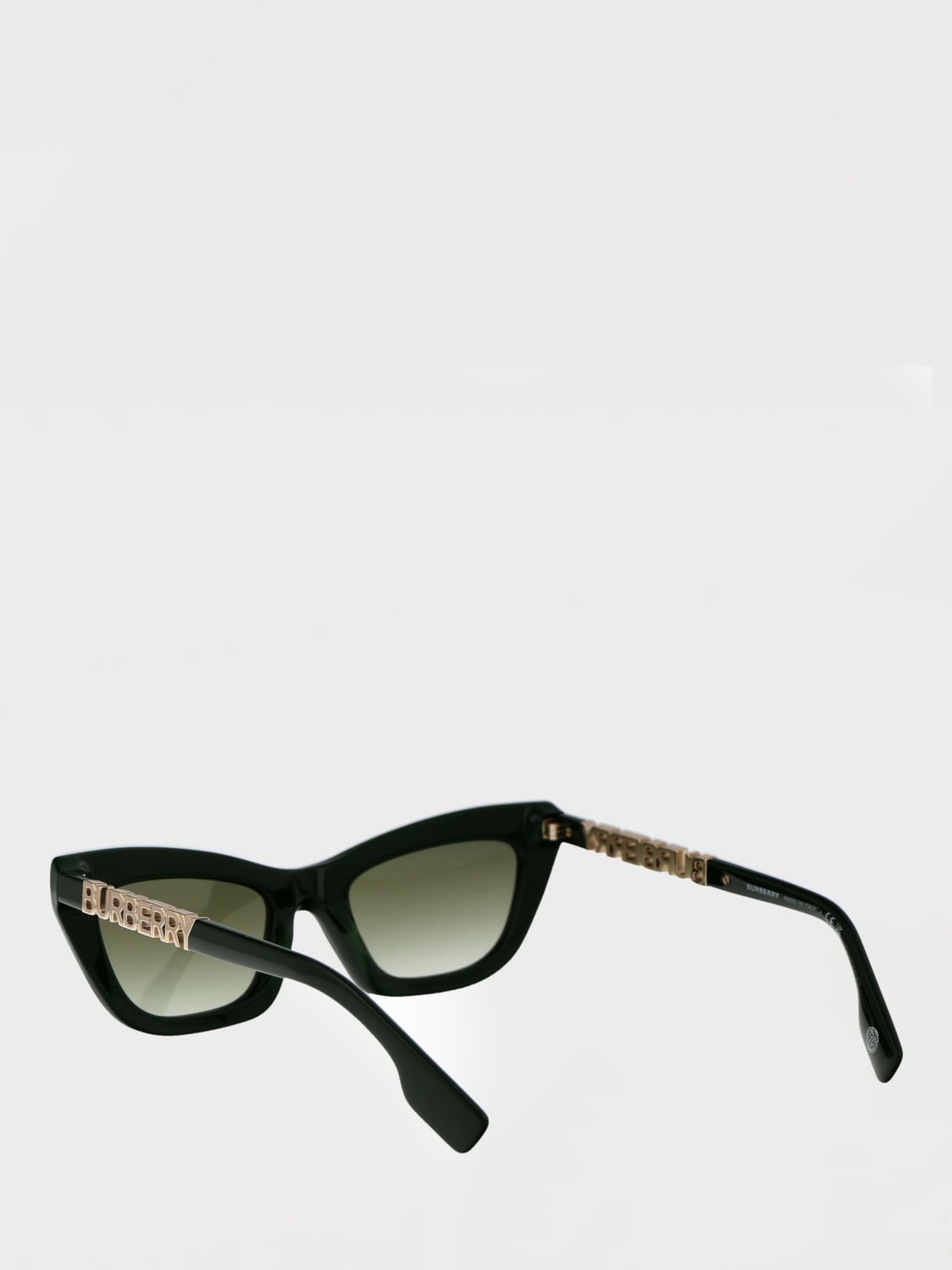 BURBERRY: Sunglasses woman - Green | Burberry sunglasses