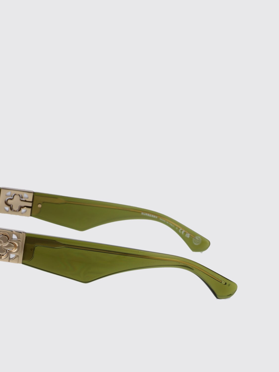 BURBERRY: Sunglasses woman - Green | Burberry sunglasses