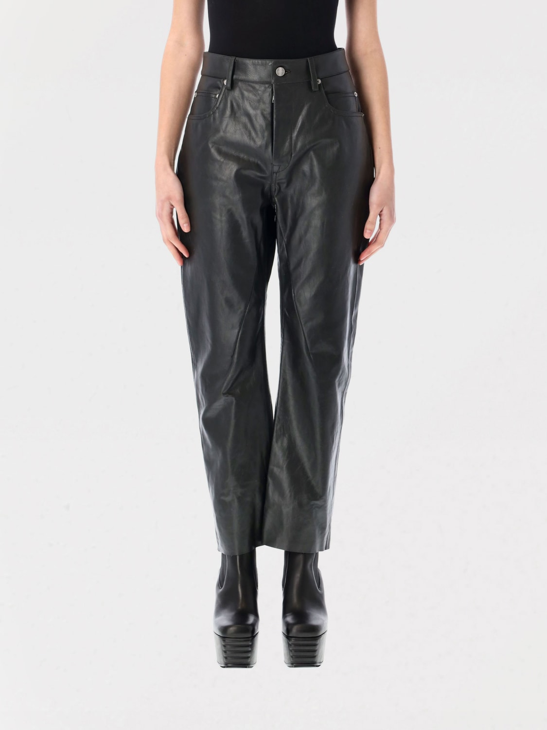 RICK OWENS PANTS: Pants woman Rick Owens, Black - Img 1