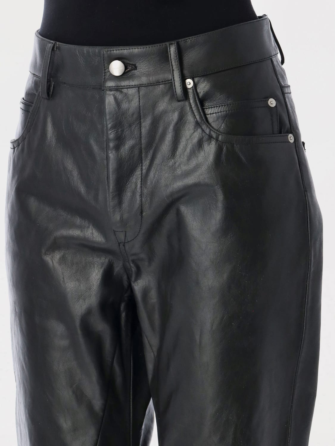 パンツ RICK OWENS Women Straight Pants RP01E7324LTP 09 BLACK RP01E7324_LTP_09_01.jpg?1740129420