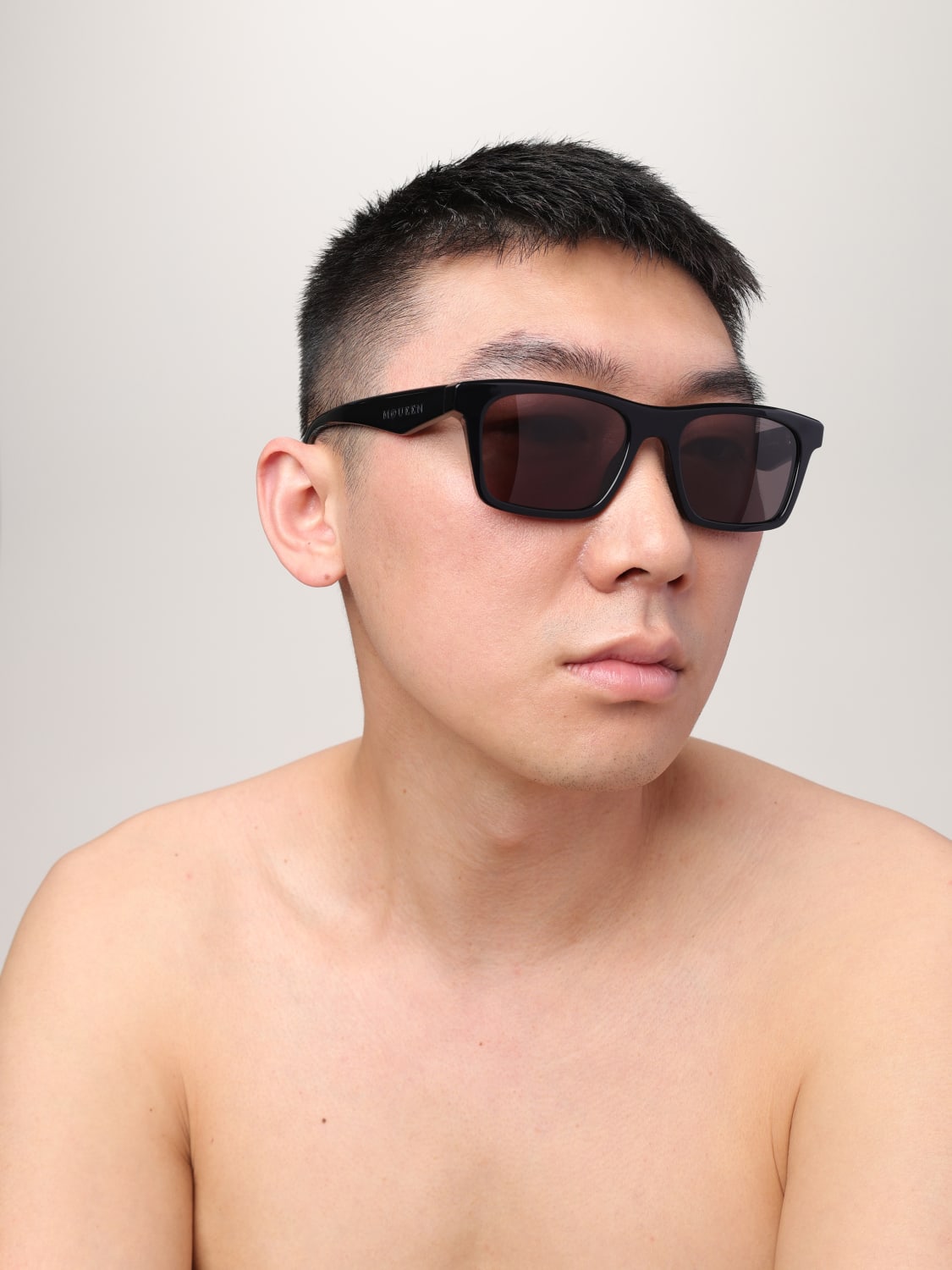 MCQUEEN SUNGLASSES: Sunglasses men McQueen, Black - Img 2