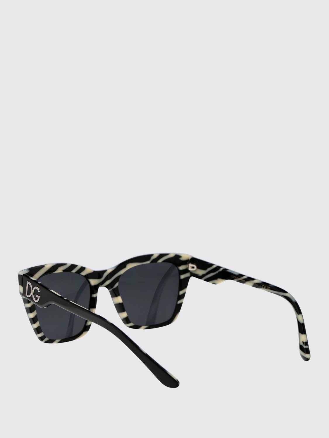 サングラス DOLCE & GABBANA Woman Sunglasses Black 0DG4384 33726G Dolce & Gabbana DG4384 33726G Sunglasses Women's Black/Zebra