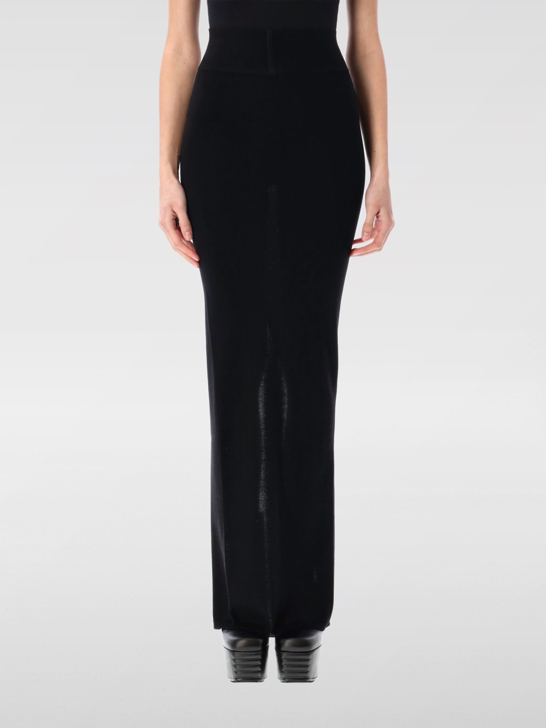 スカート RICK OWENS SKIRT (RO01E7679M) RICK OWENS: Skirt woman - Black | Rick Owens skirt