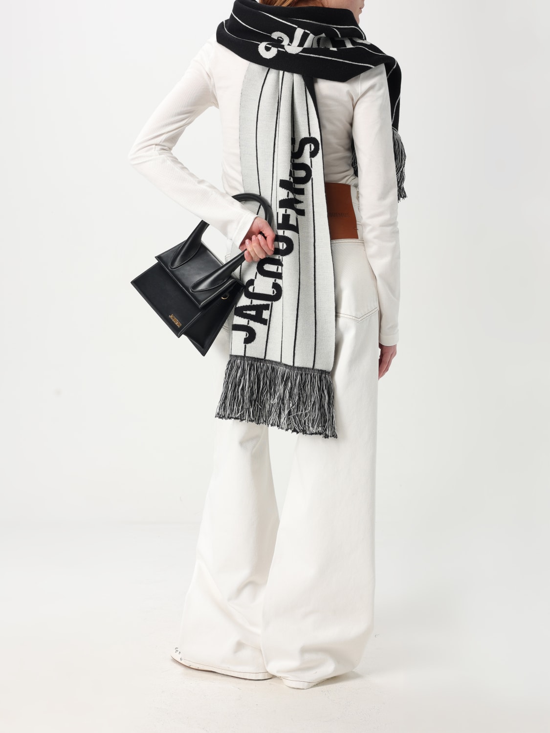 JACQUEMUS SCARF: Scarf woman Jacquemus, Black - Img 4