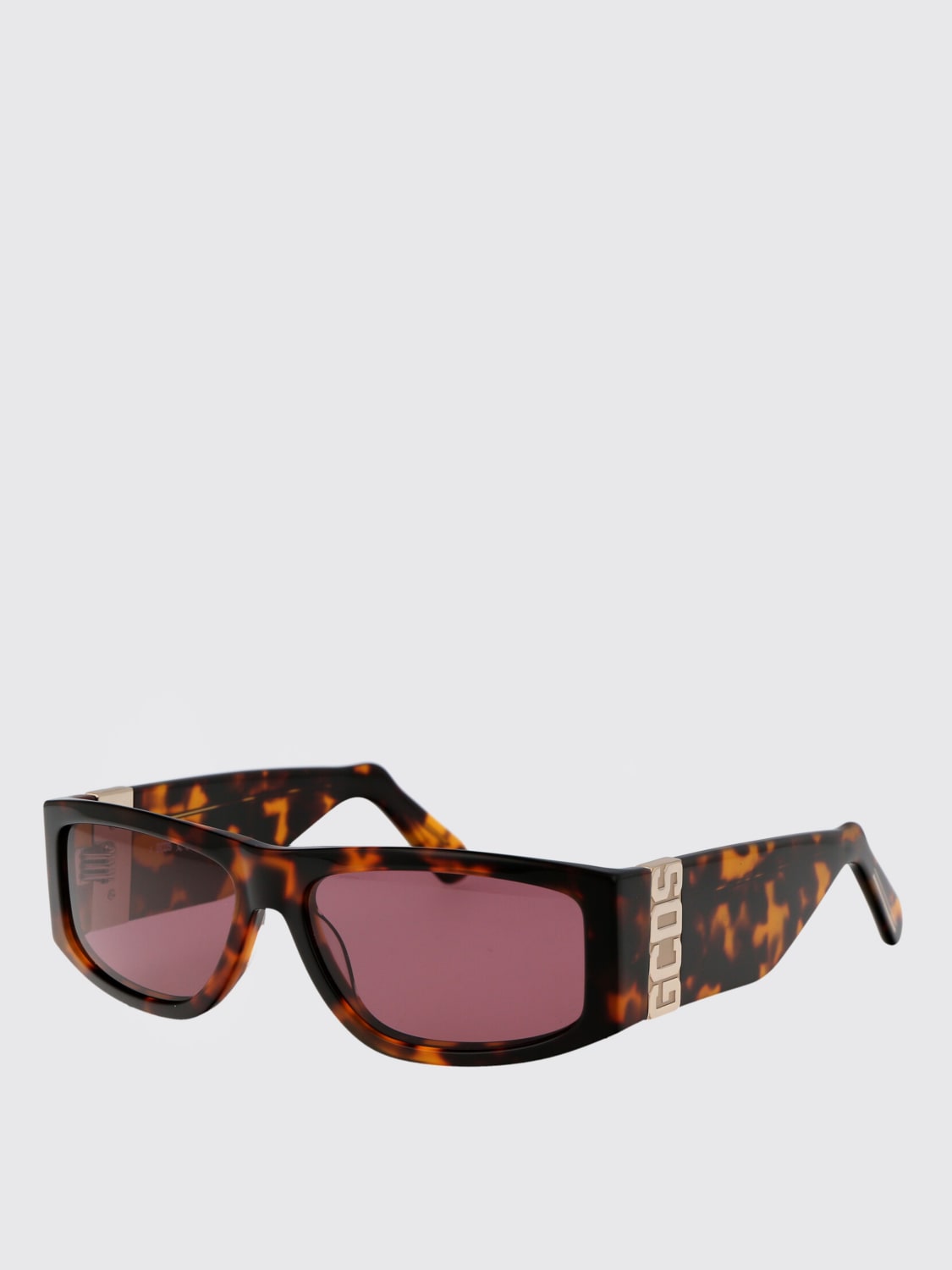 GCDS SUNGLASSES: Sunglasses woman GCDS, Brown - Img 1