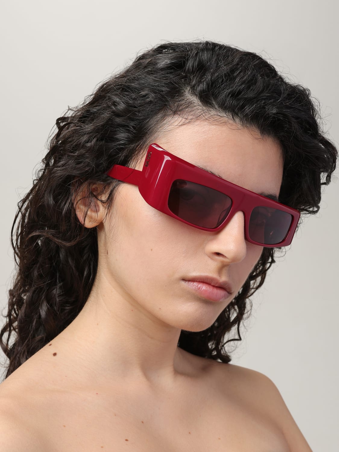 GCDS SUNGLASSES: Sunglasses woman GCDS, Red - Img 2