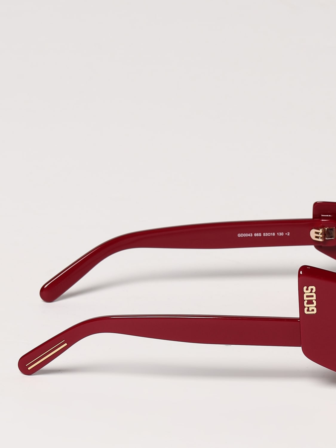 GCDS SUNGLASSES: Sunglasses woman GCDS, Red - Img 4