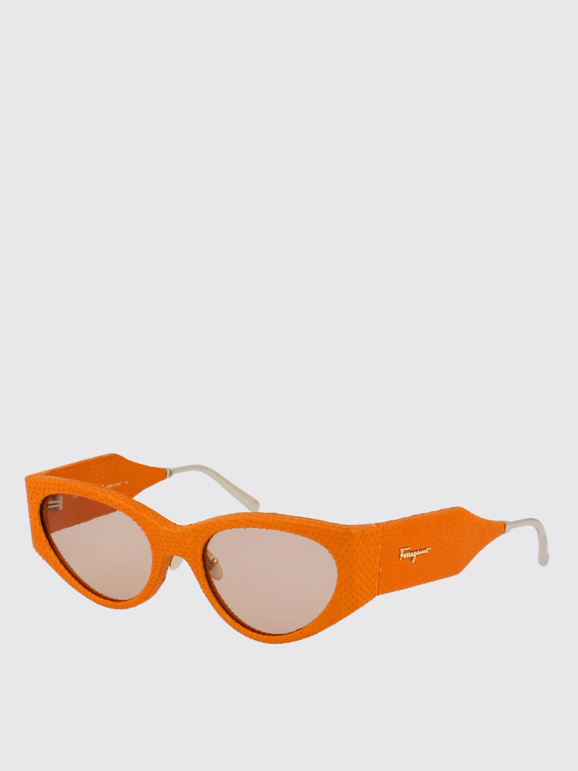 FERRAGAMO SUNGLASSES: Sunglasses woman Ferragamo, Orange - Img 1