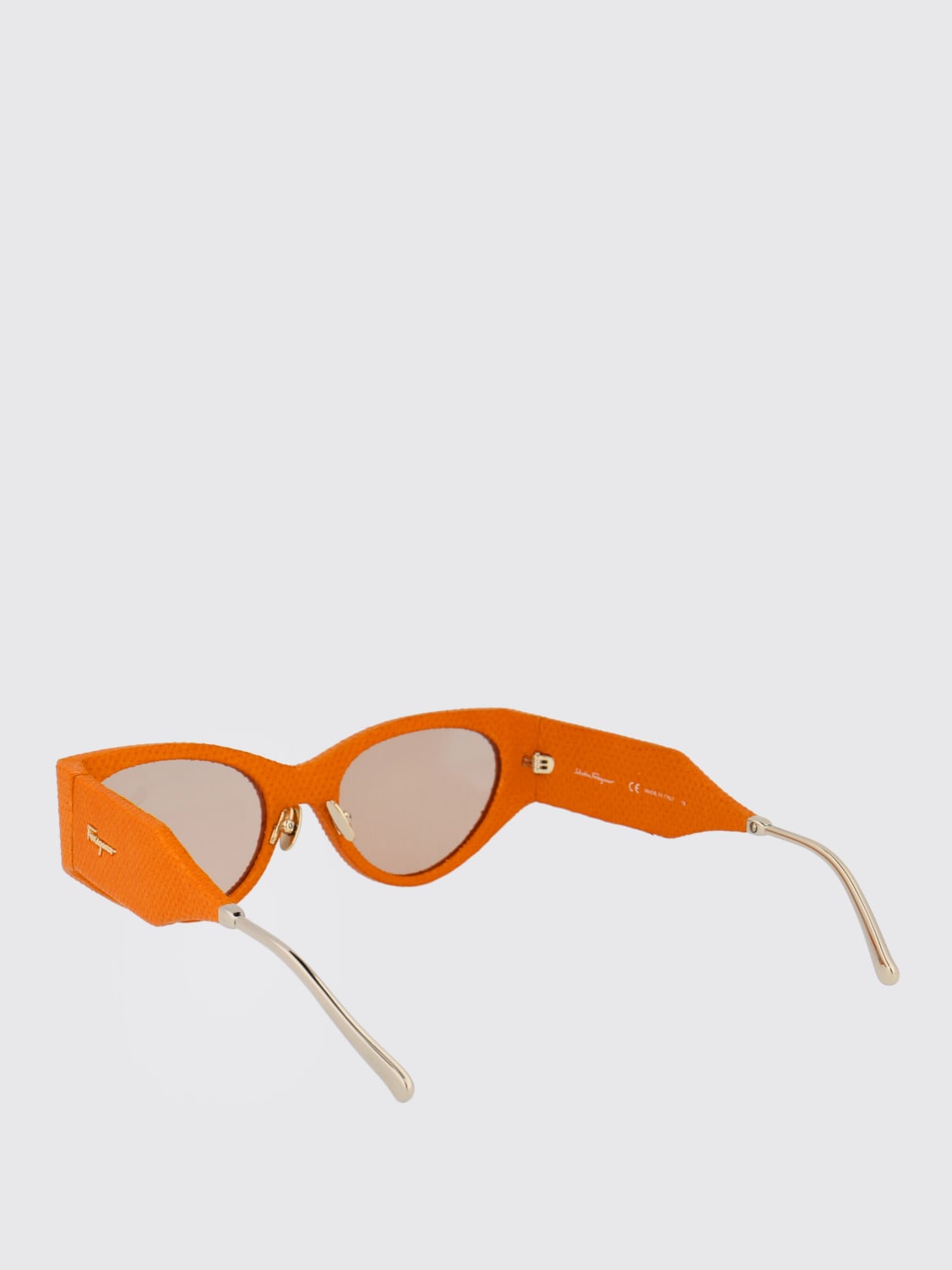 FERRAGAMO SUNGLASSES: Sunglasses woman Ferragamo, Orange - Img 3