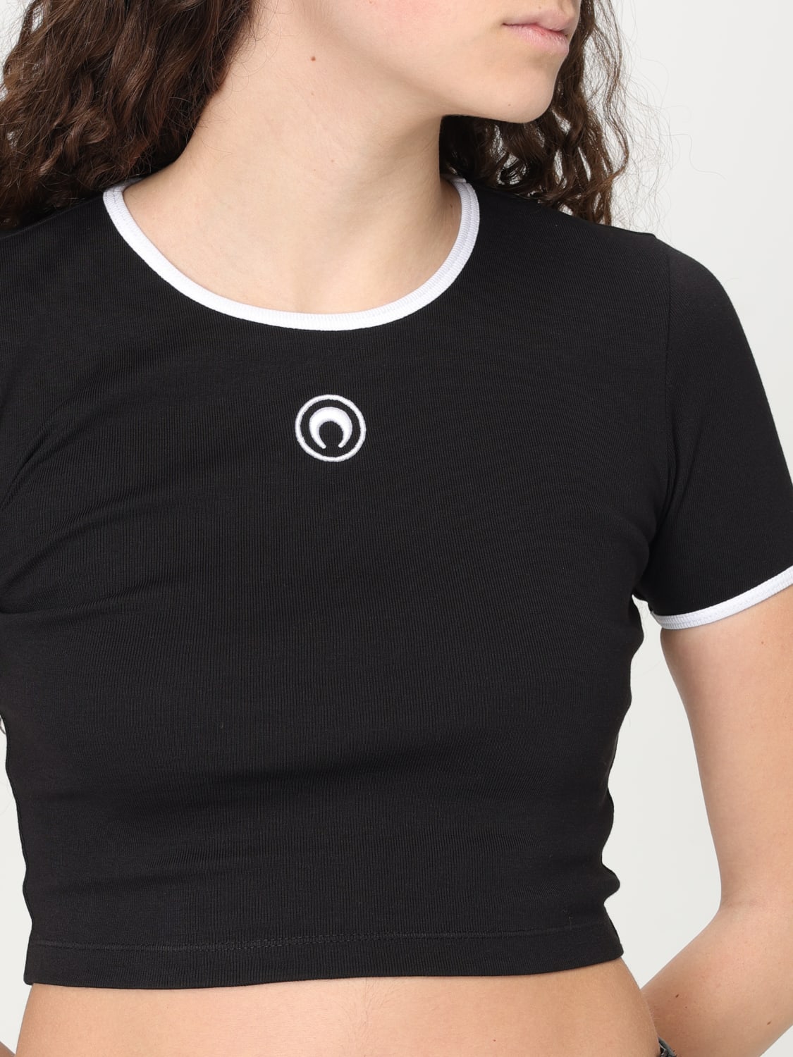 Marine Serre｜ (WTO087ACJER0008 BK99) MARINE SERRE: Top woman - Black | Marine Serre top